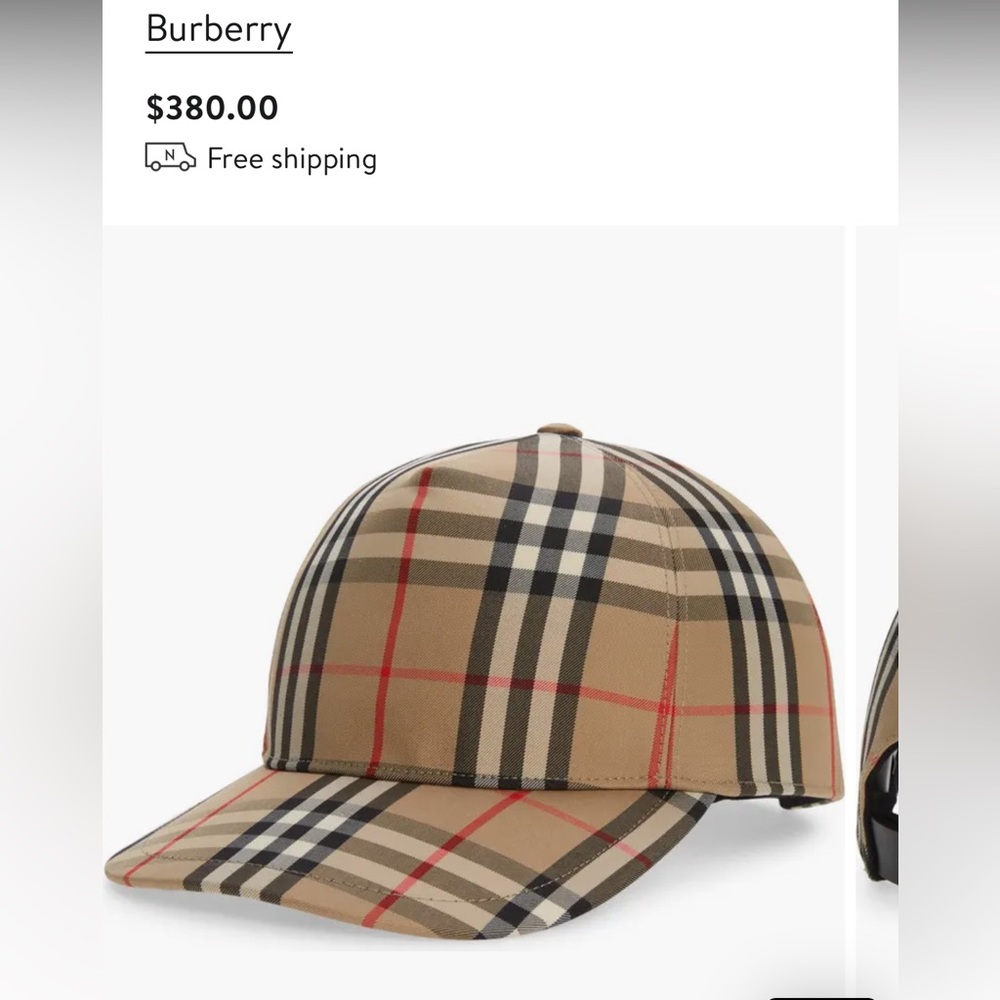 Burberry cap